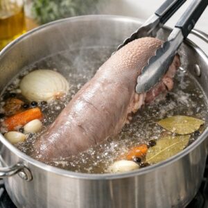Beef Tongue Recipe Mushroom Sauce step 2