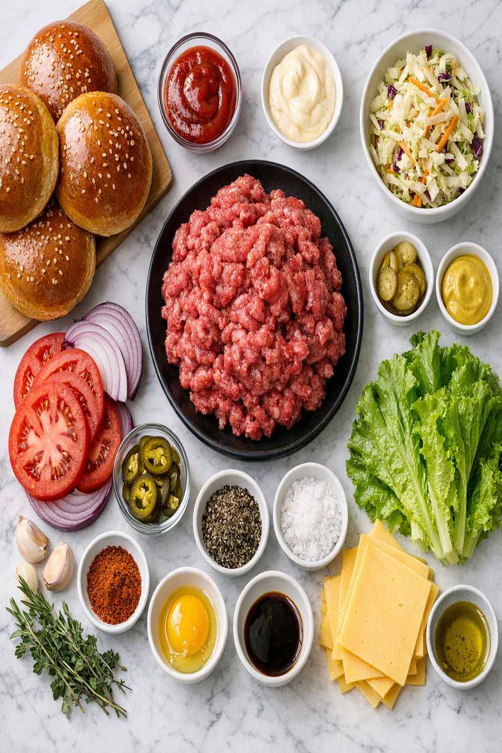 Bison Burger Recipe ingredients