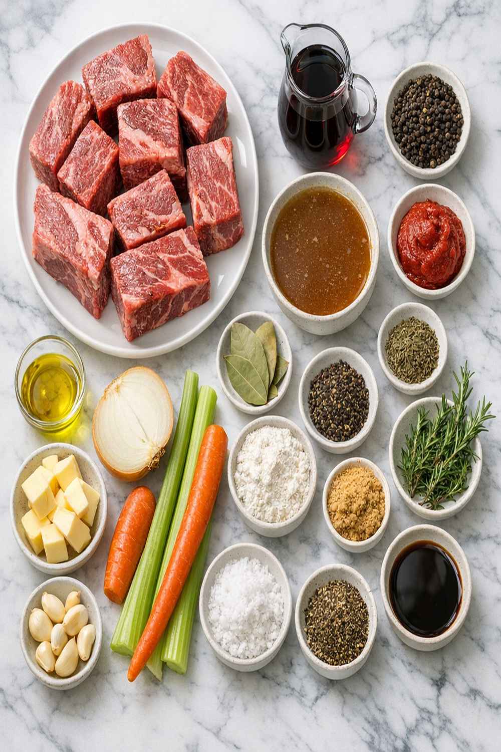 Boneless Braised Short Rib Recipe ingredients