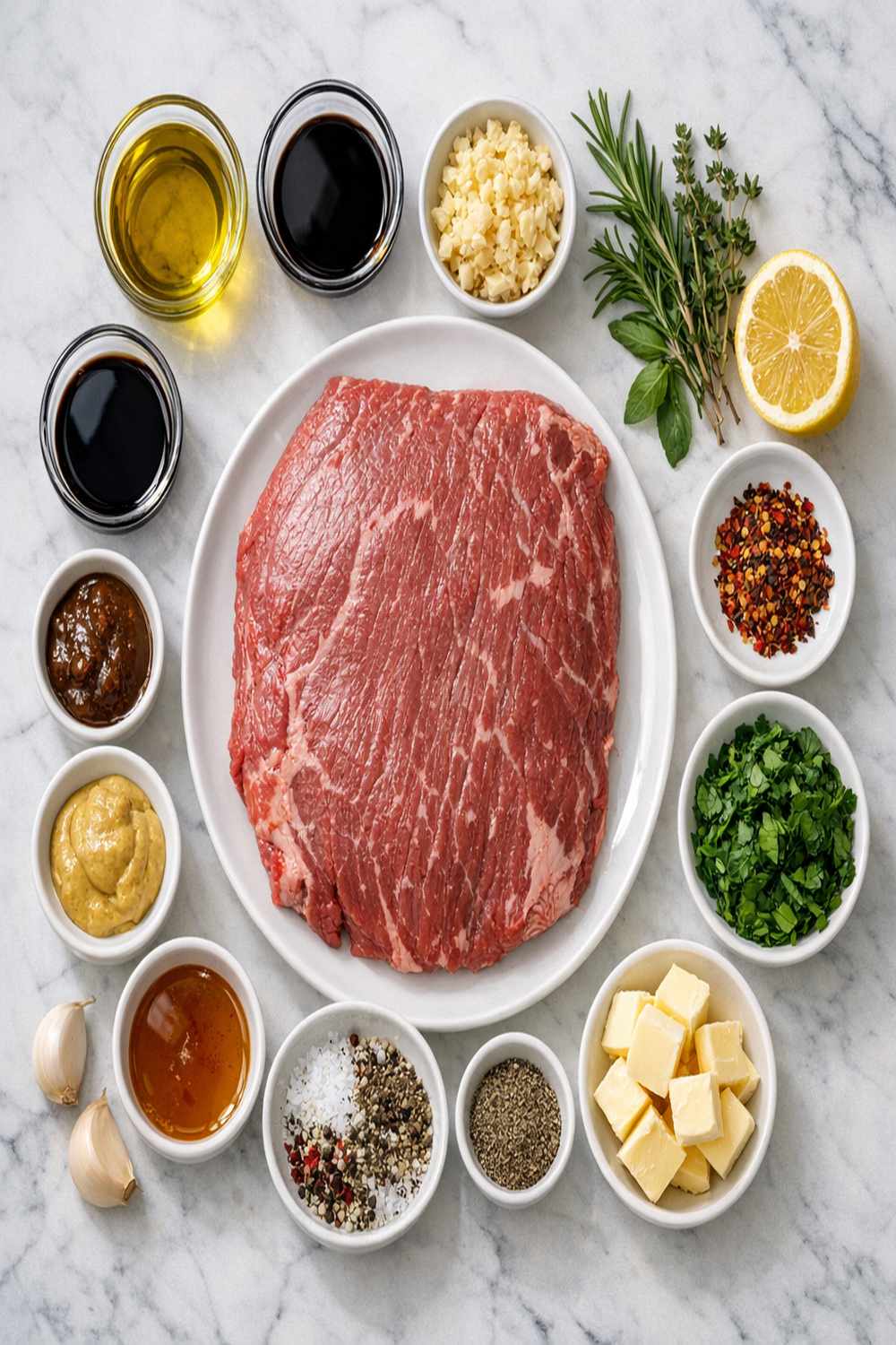 Broiled Flank Steak Recipe ingredients