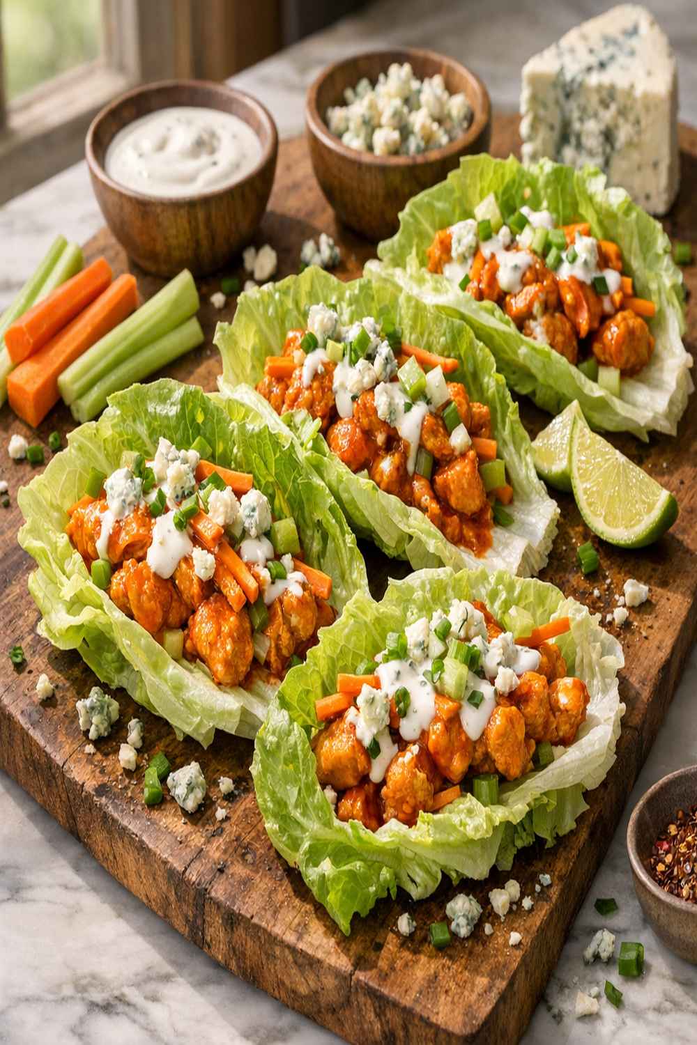 Buffalo Chicken Lettuce Wrap Recipe