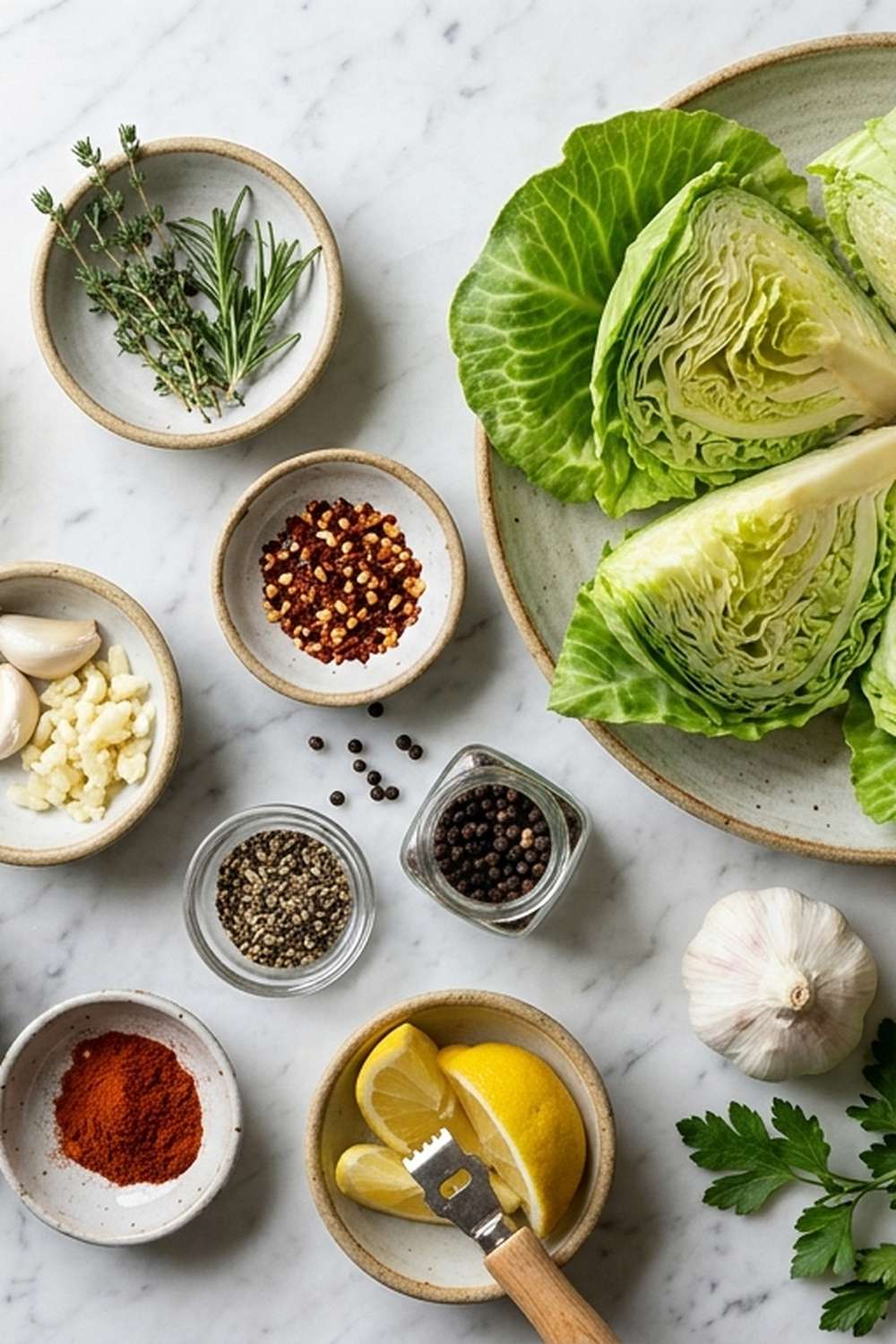 Cabbage Roasted Oven Recipe ingredients